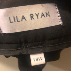 Lila Ryan size 18 W black slacks.